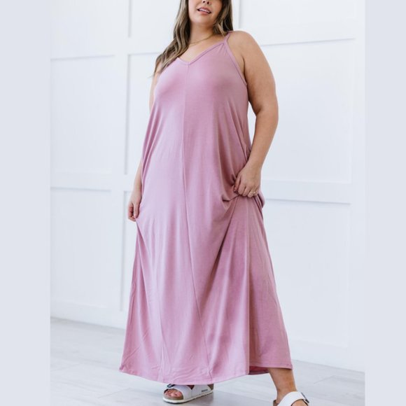 Dresses & Skirts - New Zenana Beach Plus Size Cami Maxi Dress